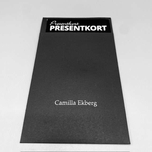 Presentkort Camilla Ekberg