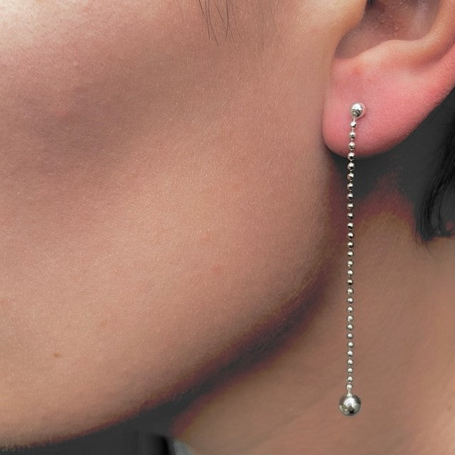 långa rörliga öronhänge