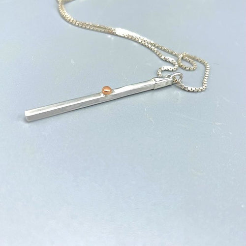 Halsband & Örhängen Stilrent Set med Guldcylindrar