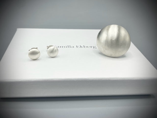 silverset fullmåne matt/glansigt