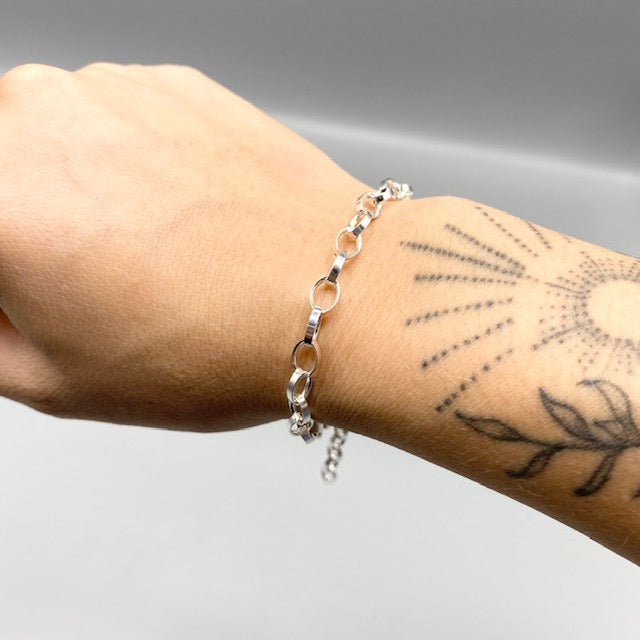 silverlänk armband