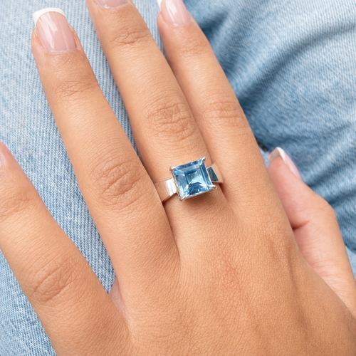 Azure Crystal Ring