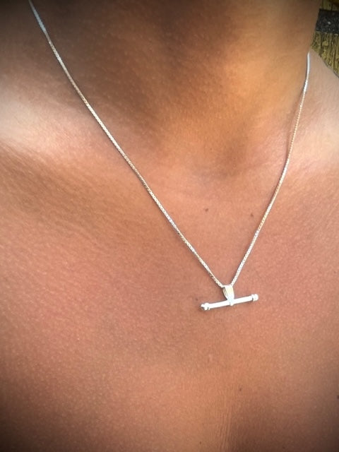 Silverhalsband - staven