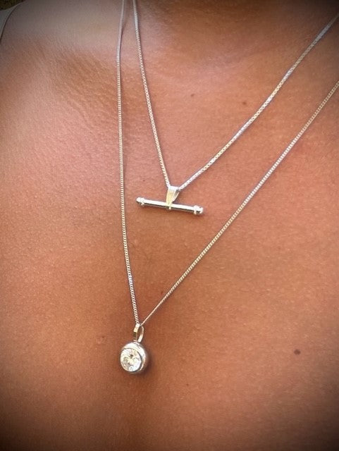 Silverhalsband - staven