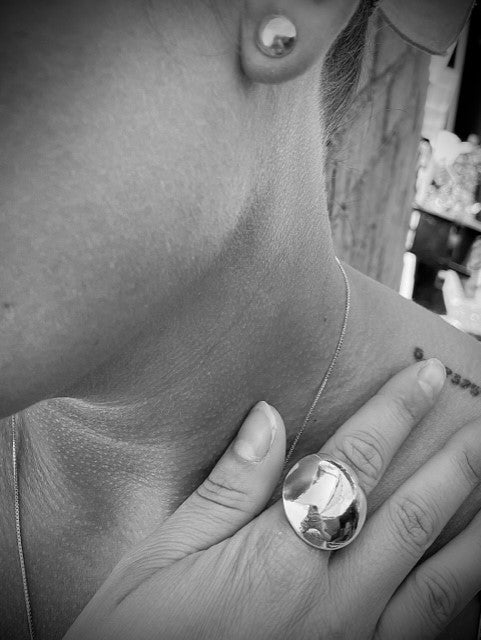 Handgjort silverset Fullmåne – Matterat eller blankt 925 sterlingsilver.