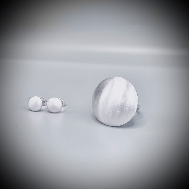 Handgjort silverset Fullmåne – Matterat eller blankt 925 sterlingsilver.